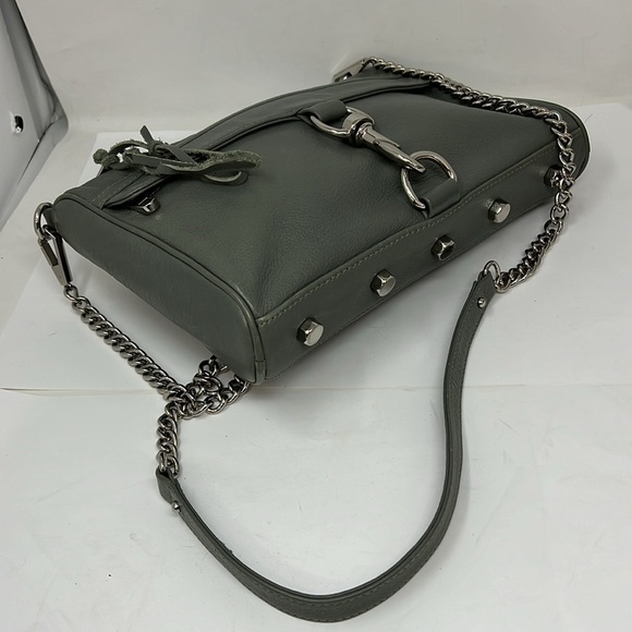 Rebecca Minkoff Original MAC Large Gray Leather Crossbody Bag - Picture 3 of 11